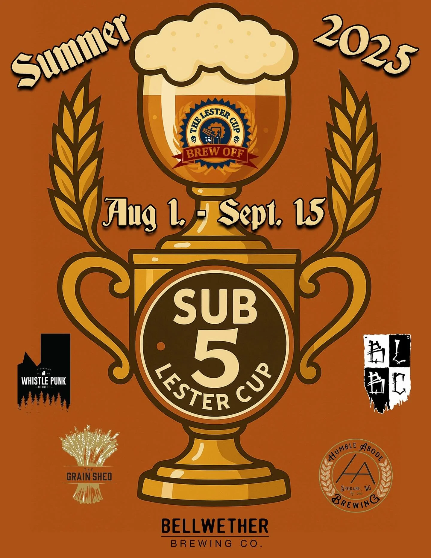 Only 2 more days to try them all & cast your vote! @lestercupbrewoff Summer 2025 has been amazing, we can’t wait to see who you’ve chosen as the big winner!
.
.
#bellwetherbrewing #spokane #drinklocal #wabeer