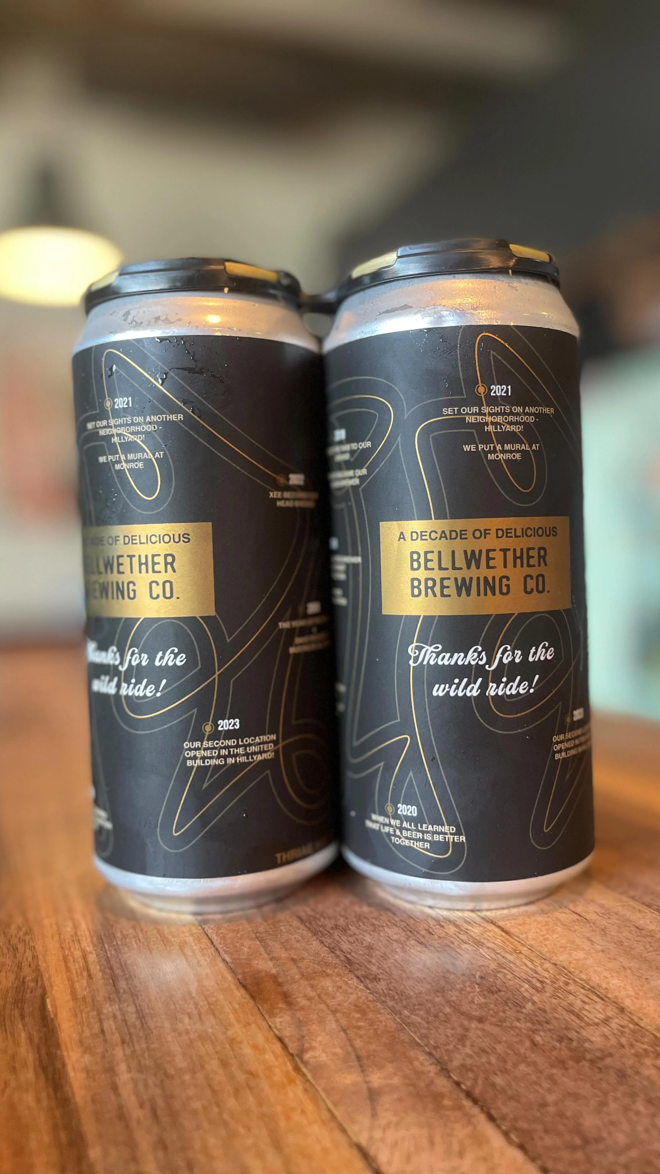 10 Hidden Golden Tickets!
Come grab your 4-packs this weekend to help celebrate our ten year anniversary & be a lucky winner!
Giveaways include prizes from us (one of these awesome new Crewnecks!) & all these awesome friends and neighbors