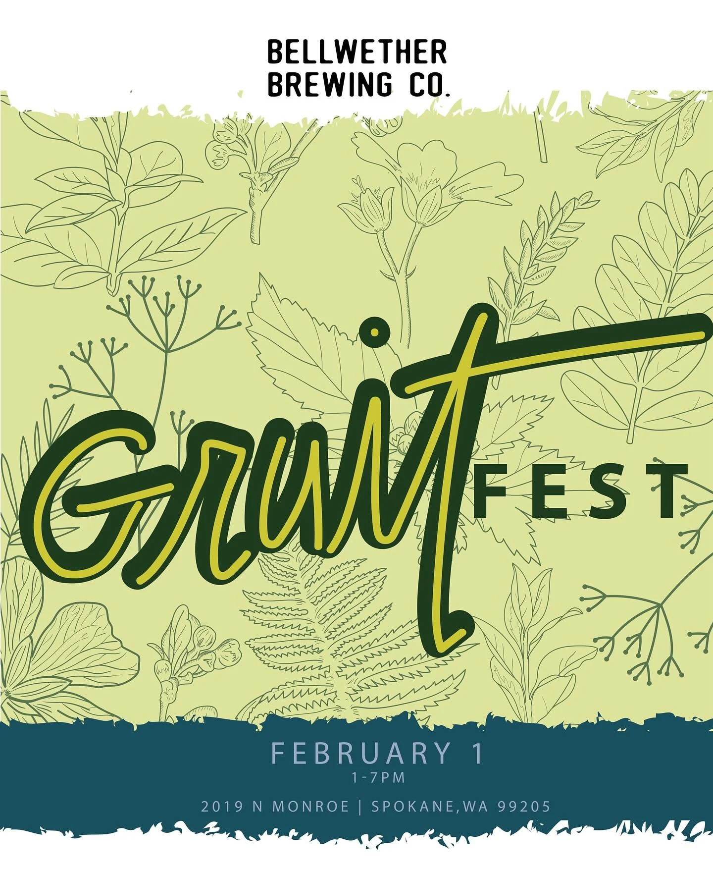 GruitFest is FEB.1!
Join us for a celebration of the Gruit on International Gruit Day. 

What&rsquo;s a Gruit? 
A beer brewed with a mixture of herbs in light of Hops. This Ancient style Ale was traditionally brewed in medieval Europe before hops bec