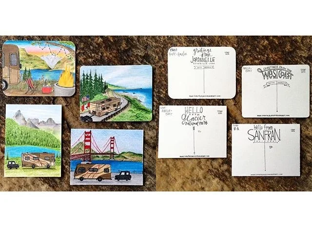 Custom Traveling Postcards