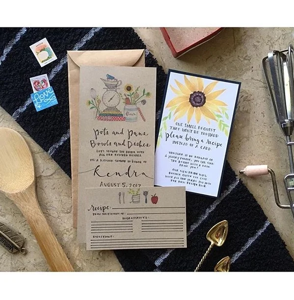 Custom Wedding Shower Invites