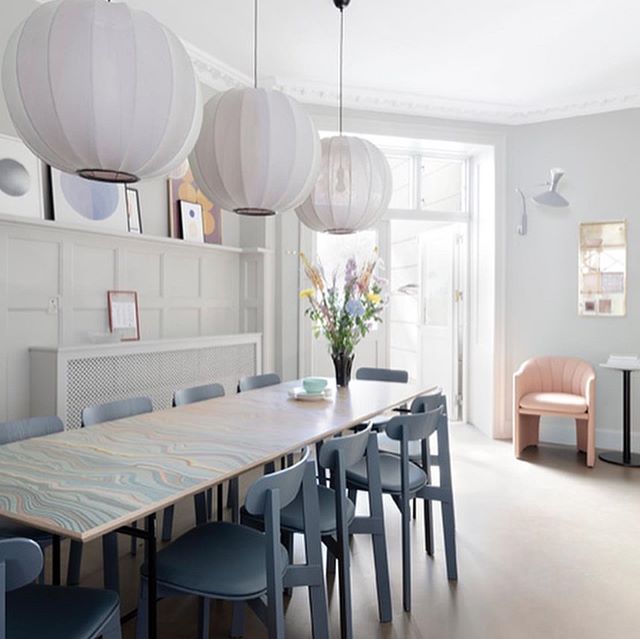 This beautiful delicate cafe in Copenhagen is a joy for the senses. Designed by @thesweetspotdk and photography by @bjarni_b_jacobsen It features some great design and we are proud to have our #bondichair included in this space