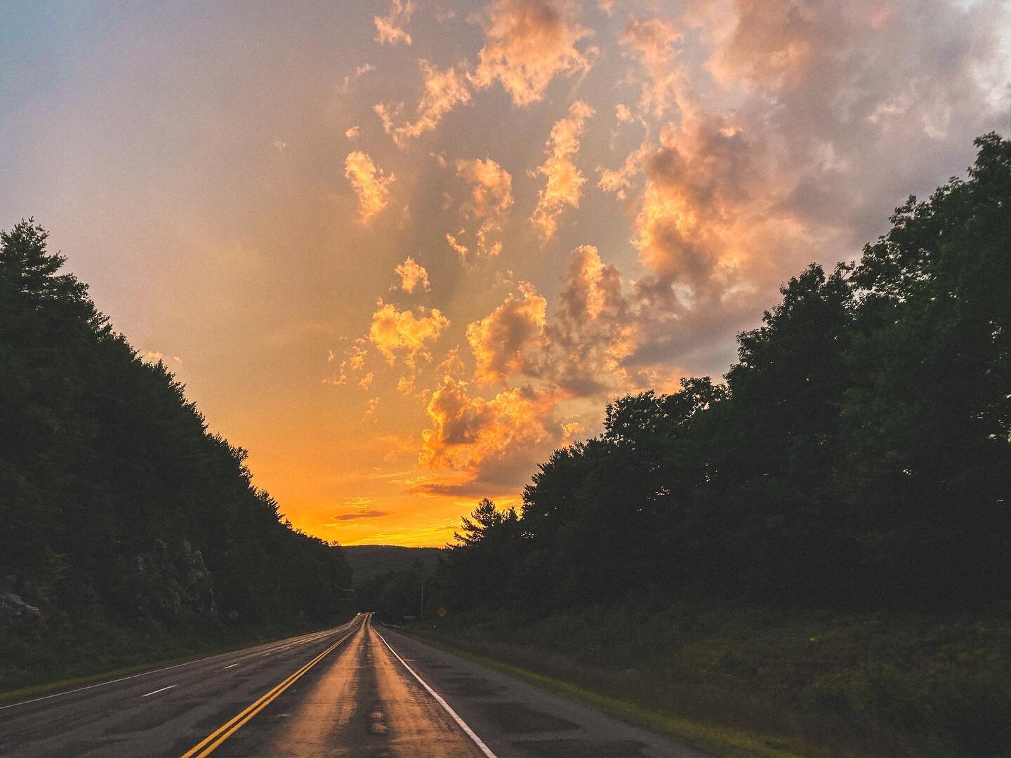 .where are you going? 
.
.
.
.
.
.
.
#sunset #road #nh #newhampshire #visitnh #beforetheleaveschanged #summer #fall #newengland #drive