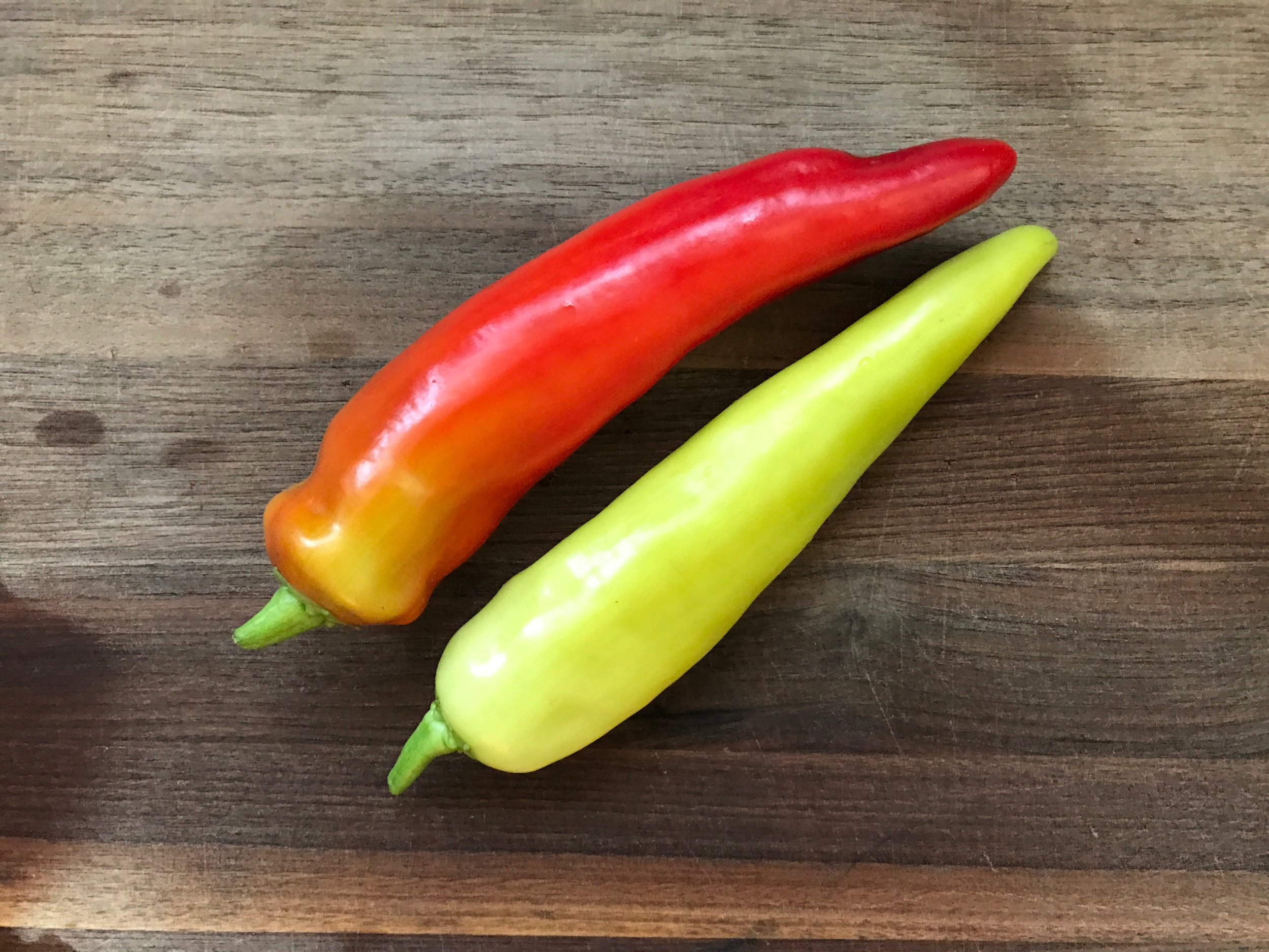 a close up of the spicy banana peppers
