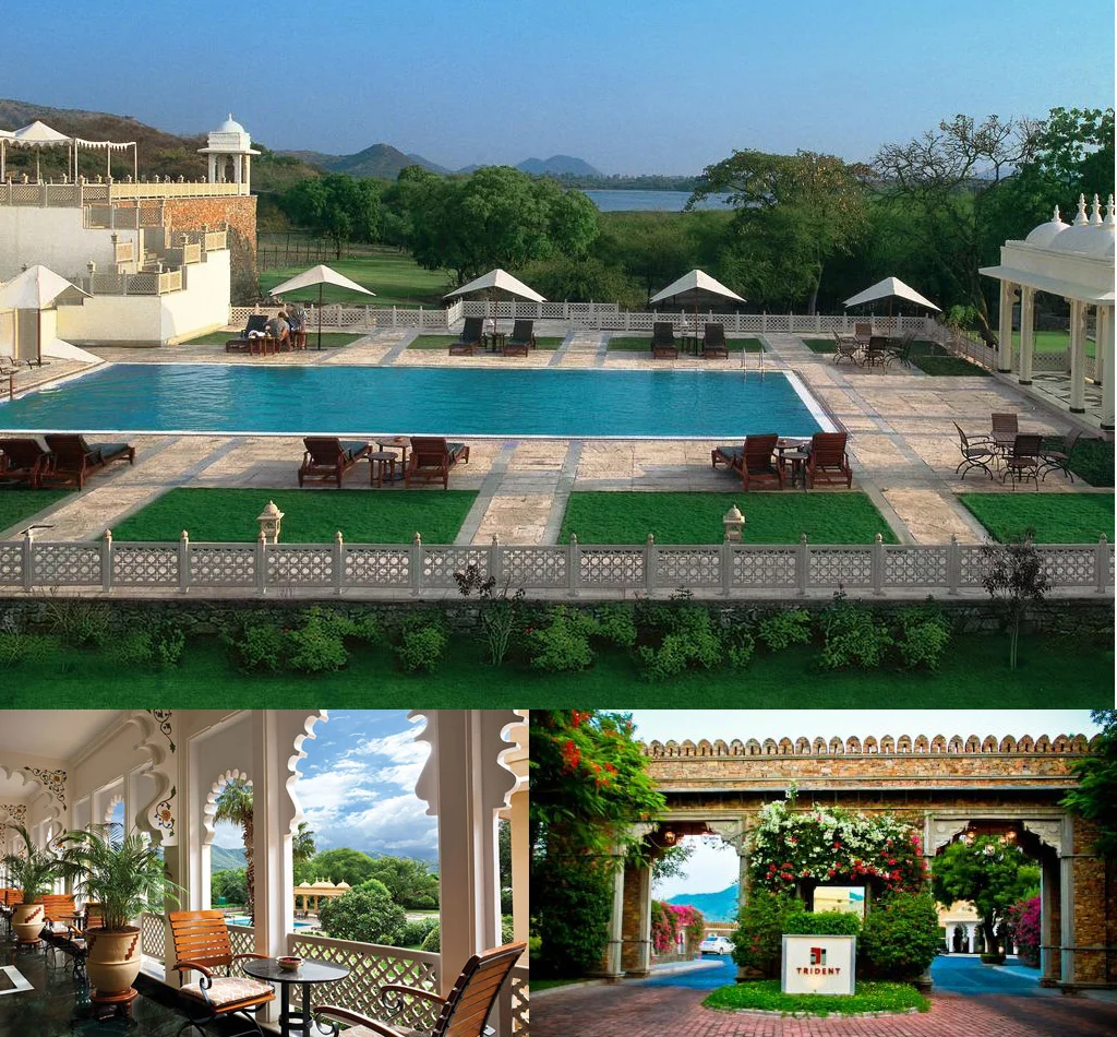 Trident, Udaipur Built over forty three acres on the banks of Lake Pichola, Trident, Udaipur is perfectly located to explore the famed sites of the city, such as the City Palace, the Crystal Gallery, the Monsoon Palace or the beautiful Jagmandir. After soaking in the sights of this historic city, return to your private sanctuary at Trident, Udaipur to unwind. Inspired by the architectural and cultural heritage of Udaipur, all the rooms and are furnished in hues of muted beige and cream with traditional artefacts, reflecting elegance and charm. No royal hospitality is quite complete without a lavish feast. Our main restaurant, Aravalli, serves authentic dishes from the Kingdom of Mewar, known for its fine cuisine.