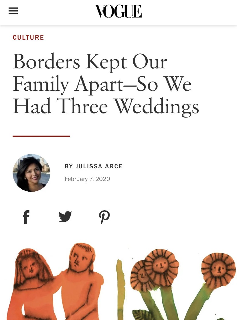  I was sick of immigration dictating how I moved through life—the border had kept me from my family for many years, and been the source of so much pain. Now it was putting a stain on our love. 