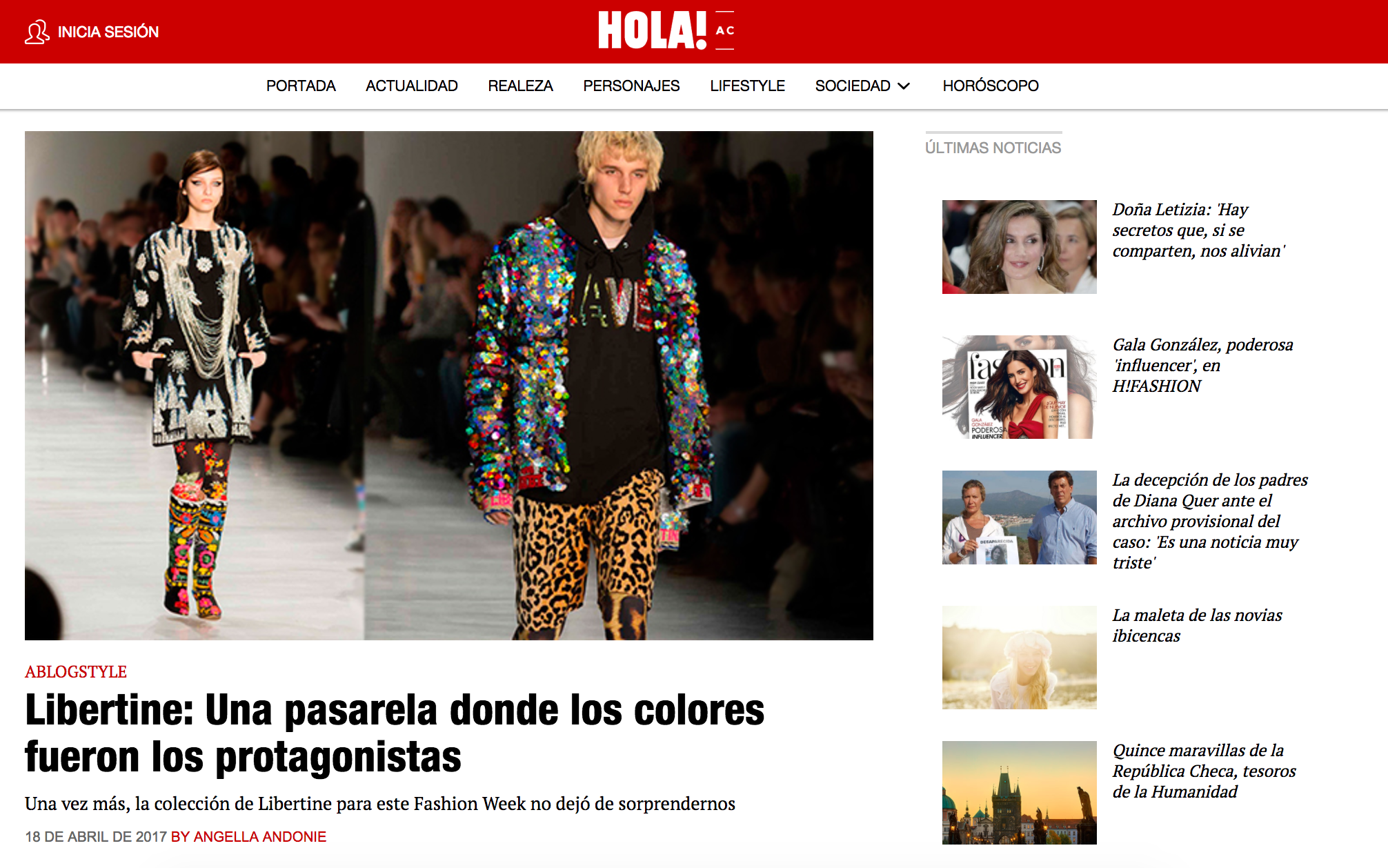Cobertura de NYFW para HOLA!