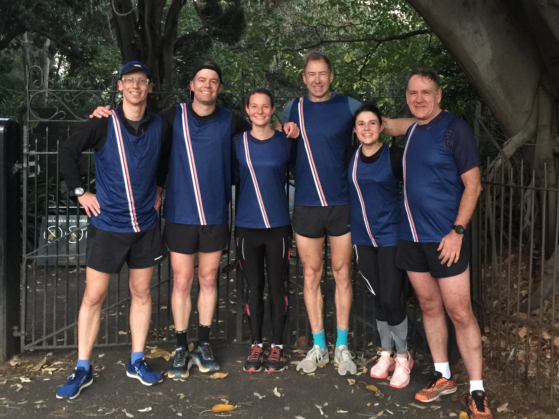 Run Well Crew Race Singlets spotted around the Tan every Friday morning!