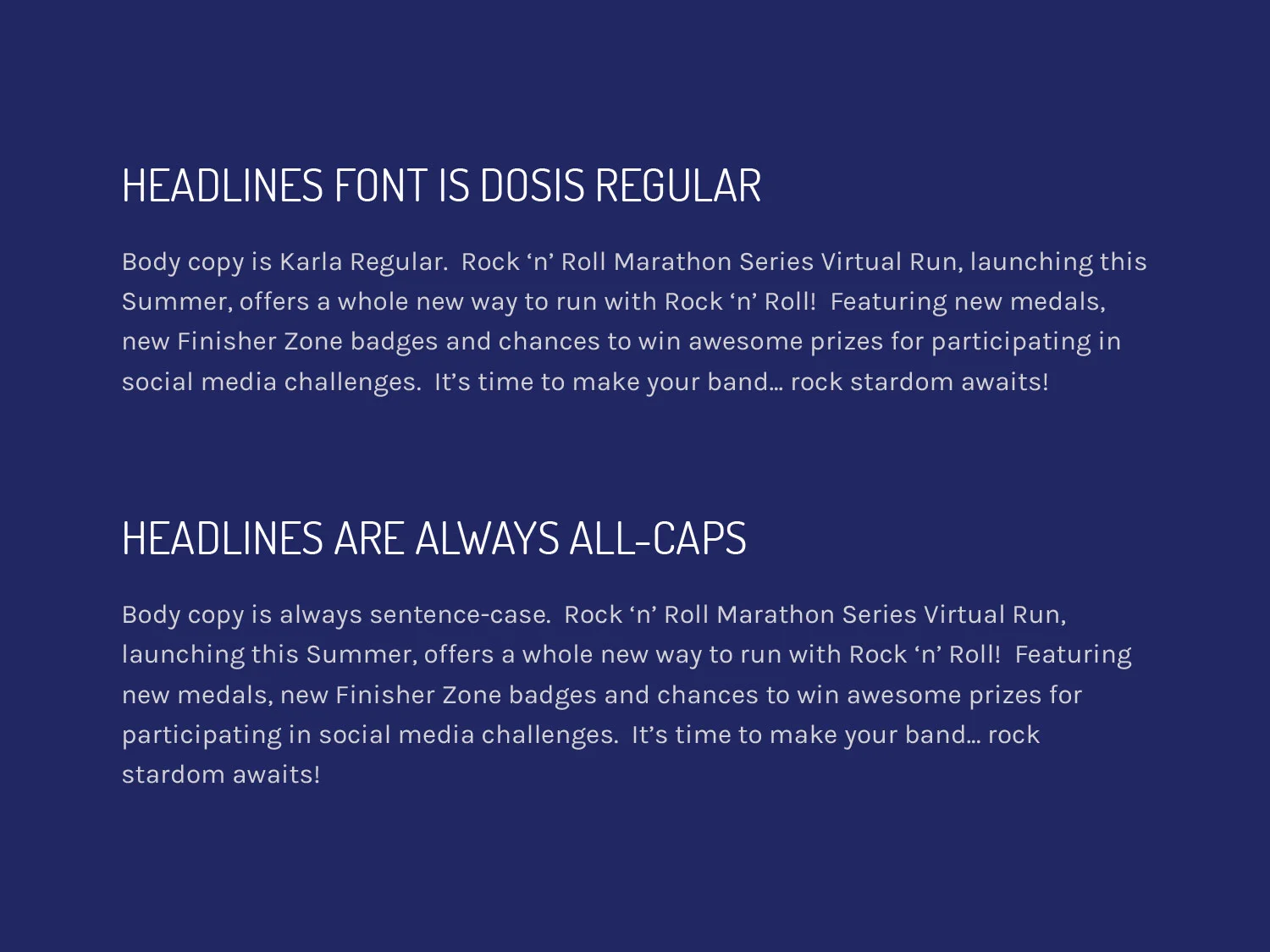 Type treatment