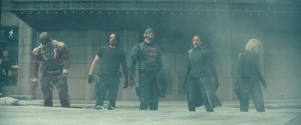 Thunderbolts* Film Stills & Process Art Direction Michael Hersey Production Design Marvel Art Director Set Build Atlanta Backlot Avengers Florence Pugh