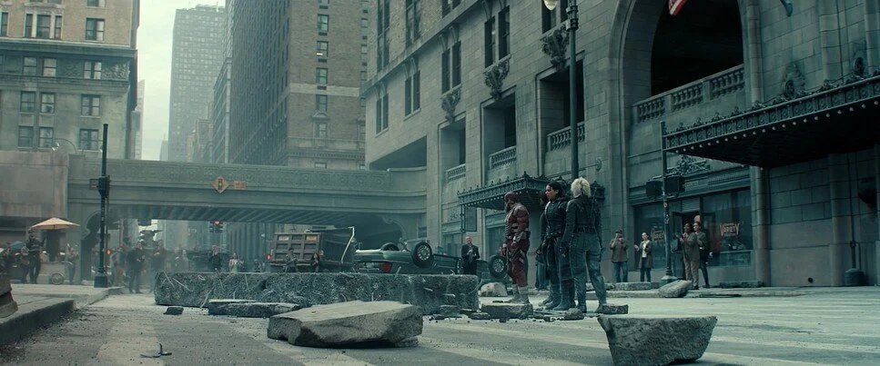 Thunderbolts* Film Stills & Process Art Direction Michael Hersey Production Design Marvel Art Director Set Build Atlanta Backlot Avengers