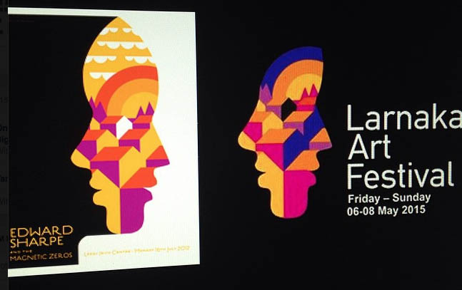 LEFT: My Edward Sharpe poster, 2012 RIGHT: Larnake Art Festival, 2015