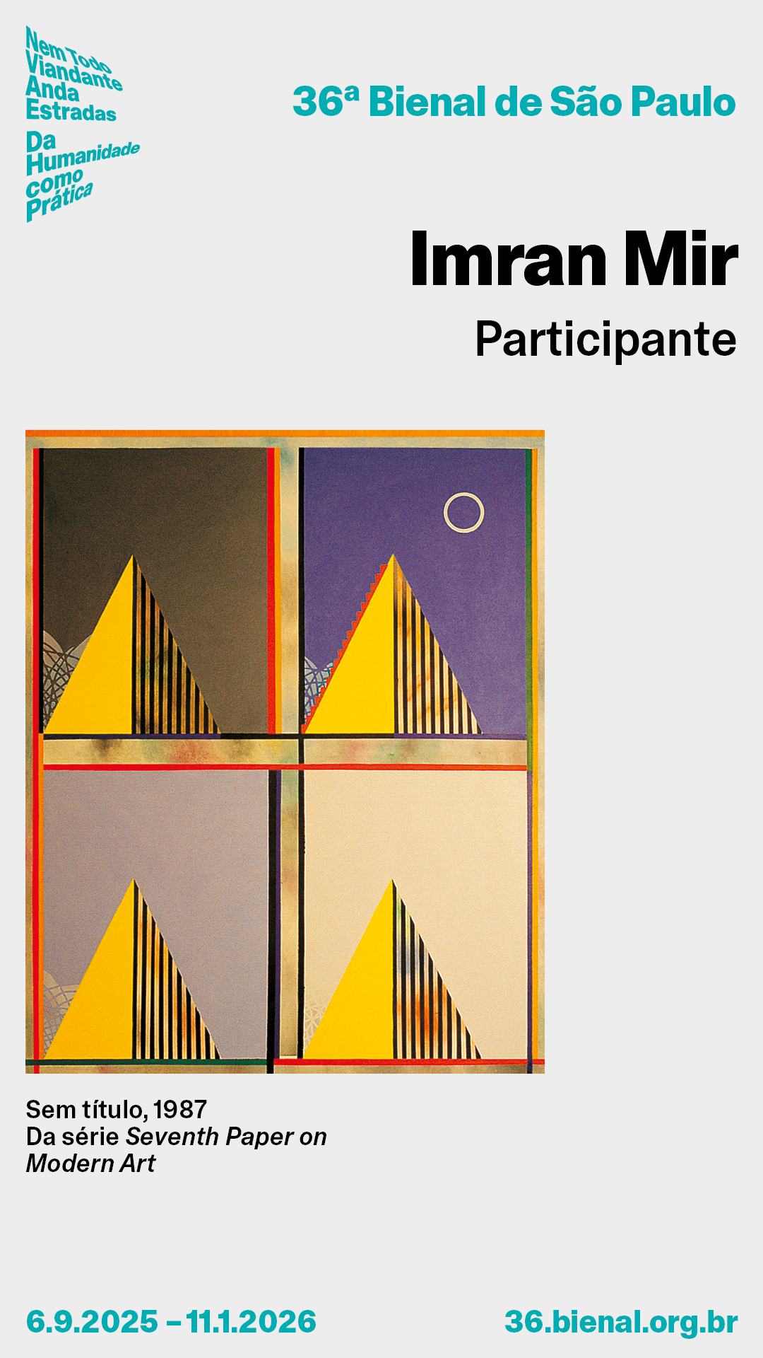Imran Mir Selected for the 36th São Paulo Biennale