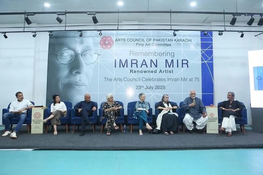 We gathered to honor the remarkable life and artistic journey of Imran Mir at 75. A pioneering Pakistani artist known for his bold minimalist and modernist approach, Mir revolutionized contemporary art through his groundbreaking &ldquo;Papers&rdquo; 