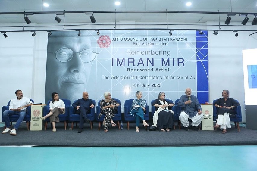 We gathered to honor the remarkable life and artistic journey of Imran Mir at 75. A pioneering Pakistani artist known for his bold minimalist and modernist approach, Mir revolutionized contemporary art through his groundbreaking &ldquo;Papers&rdquo; 