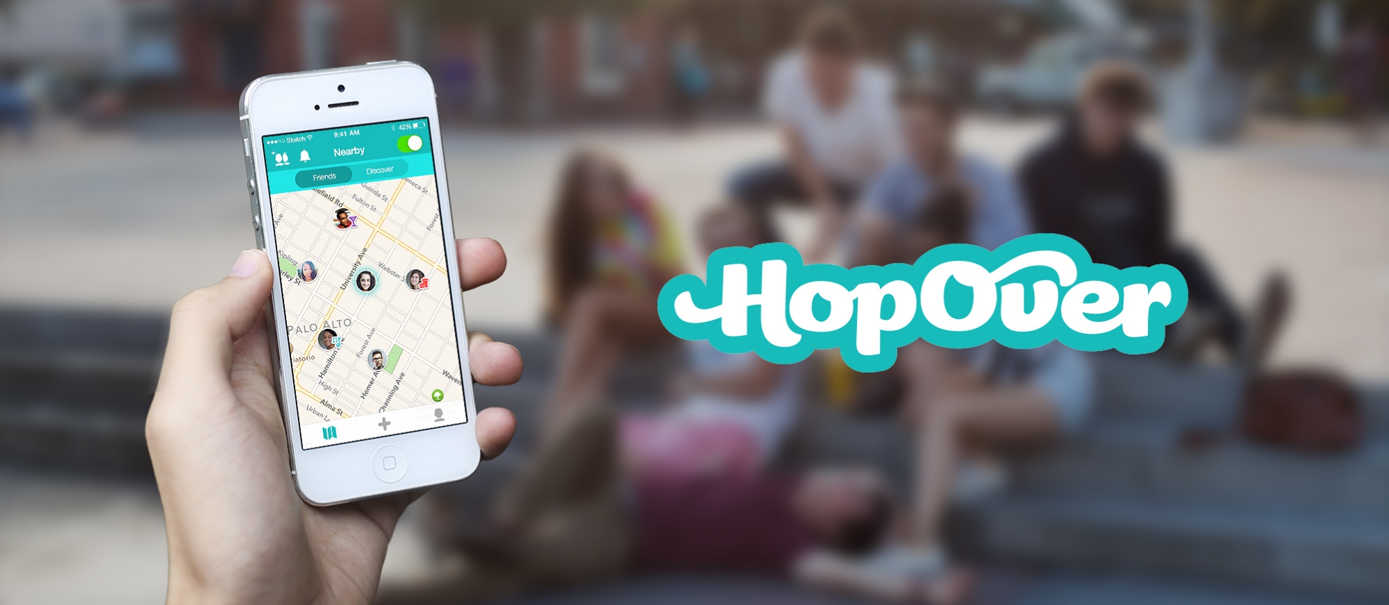 HopOver Nearby Messenger