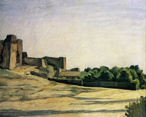 Peyzaj, 1929, Tuval üzerine yağlıboya, 33x41 cm, Antik A.Ş. arşivi.