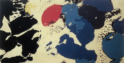 Saf Soyutlama, 1963, Tuval üzerine yağlıboya, 139x277 cm, İstanbul Resim-Heykel Müzesi.