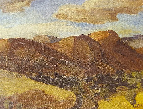 “Arapkir-Hezende Yolu”, (1937), Tuval üzerine yağlıboya, 33x41 cm (İRHM)