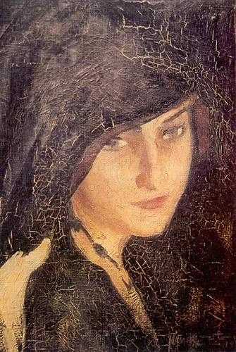 Mediha Hanım, 1920, 56x62 üzerine yağlıboya