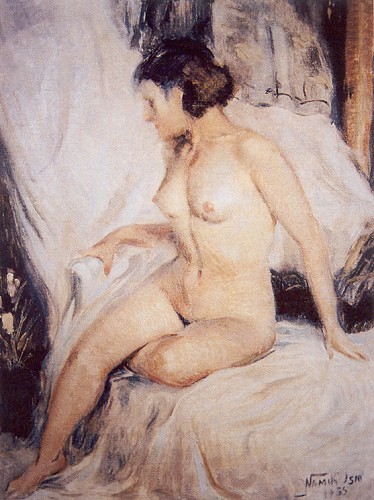 Çıplak, 1935, 50x60 cm, tual üzerine yağlıboya (Özel Koleksiyon)