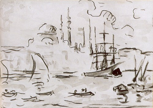 1905 yılında İstanbul'a gelerek cami resimleri yapan Fransız Paul Signac Nazmi Ziya'yı etkileyen ilk batılı ressamdı (Louvre Müzesi).