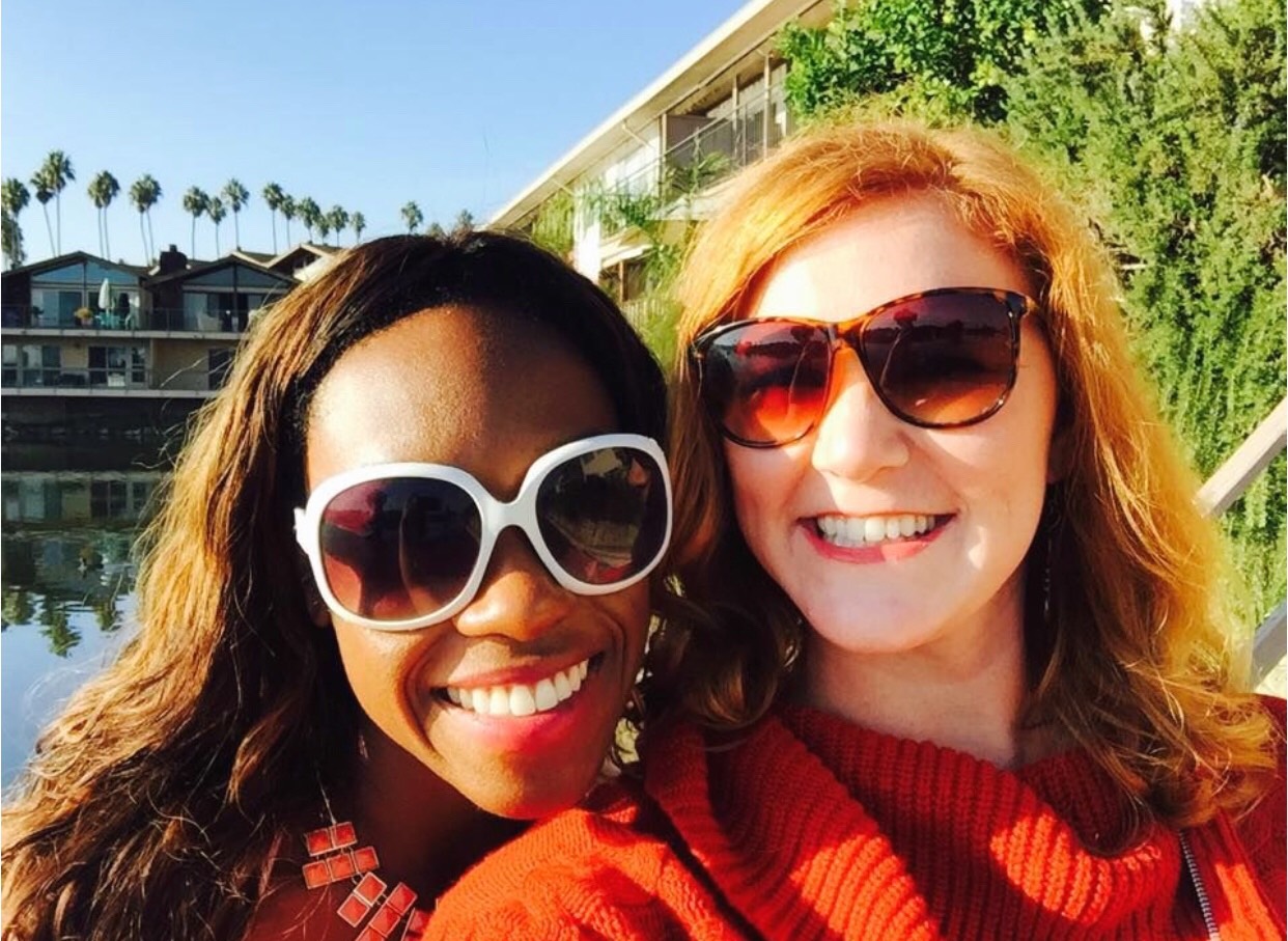 Me and my friend, Maggie, after she bought her beautiful home in California. Maggie had recently launched her business and we were brainstorming collab ideas and sharing advice on how to price our services. So much fun.in.the.sun.