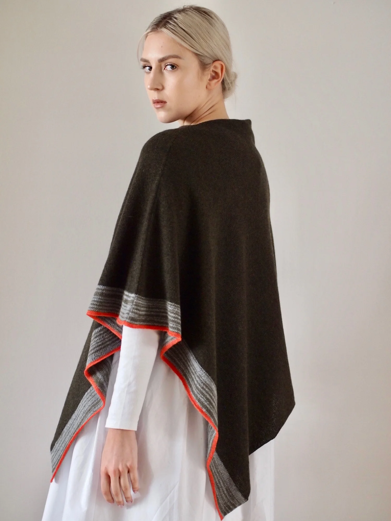 blended stripe poncho- acorn green 2.jpg