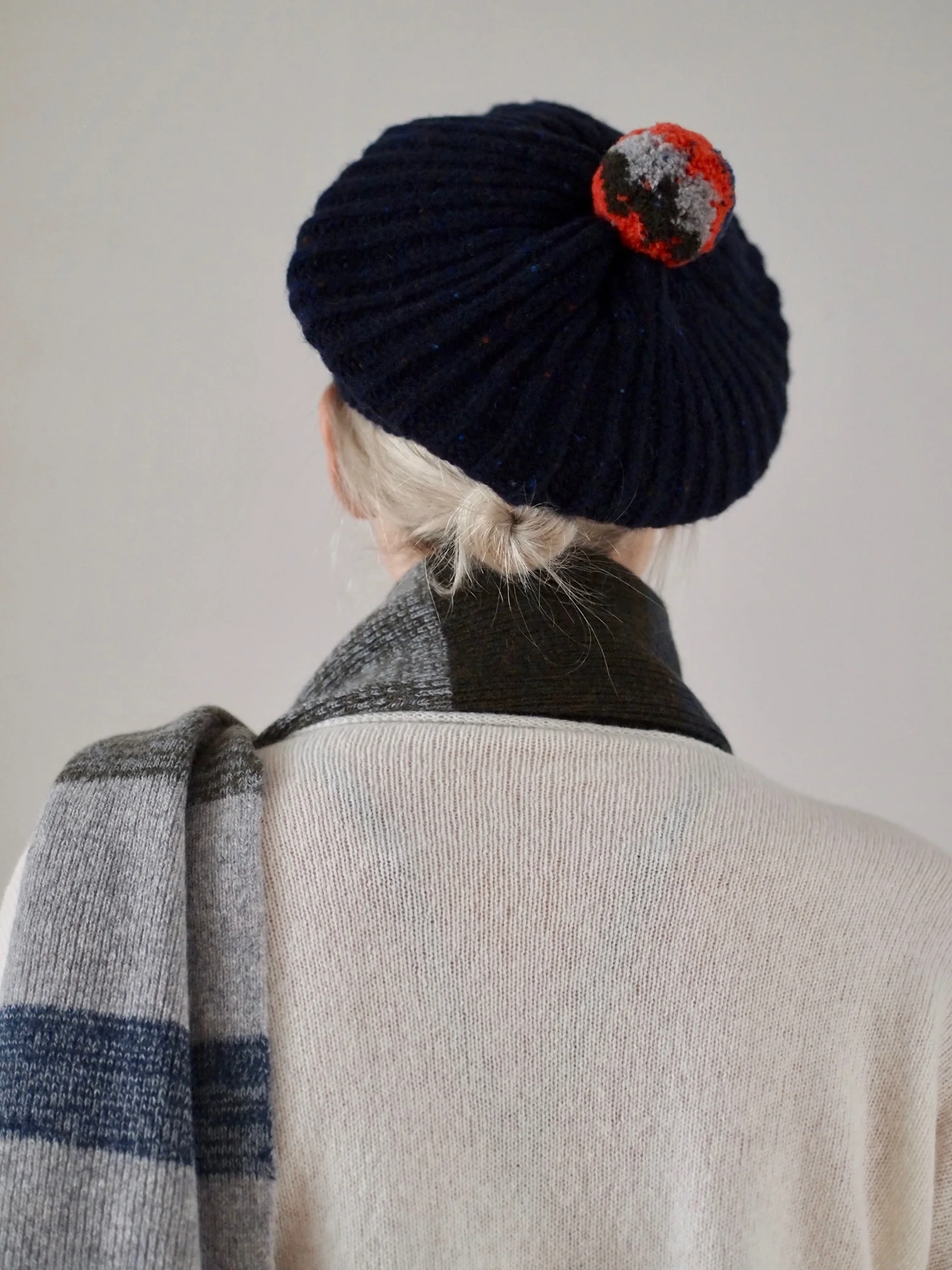 irish donegal beret- sheridan blue and inferno orange 2.jpg