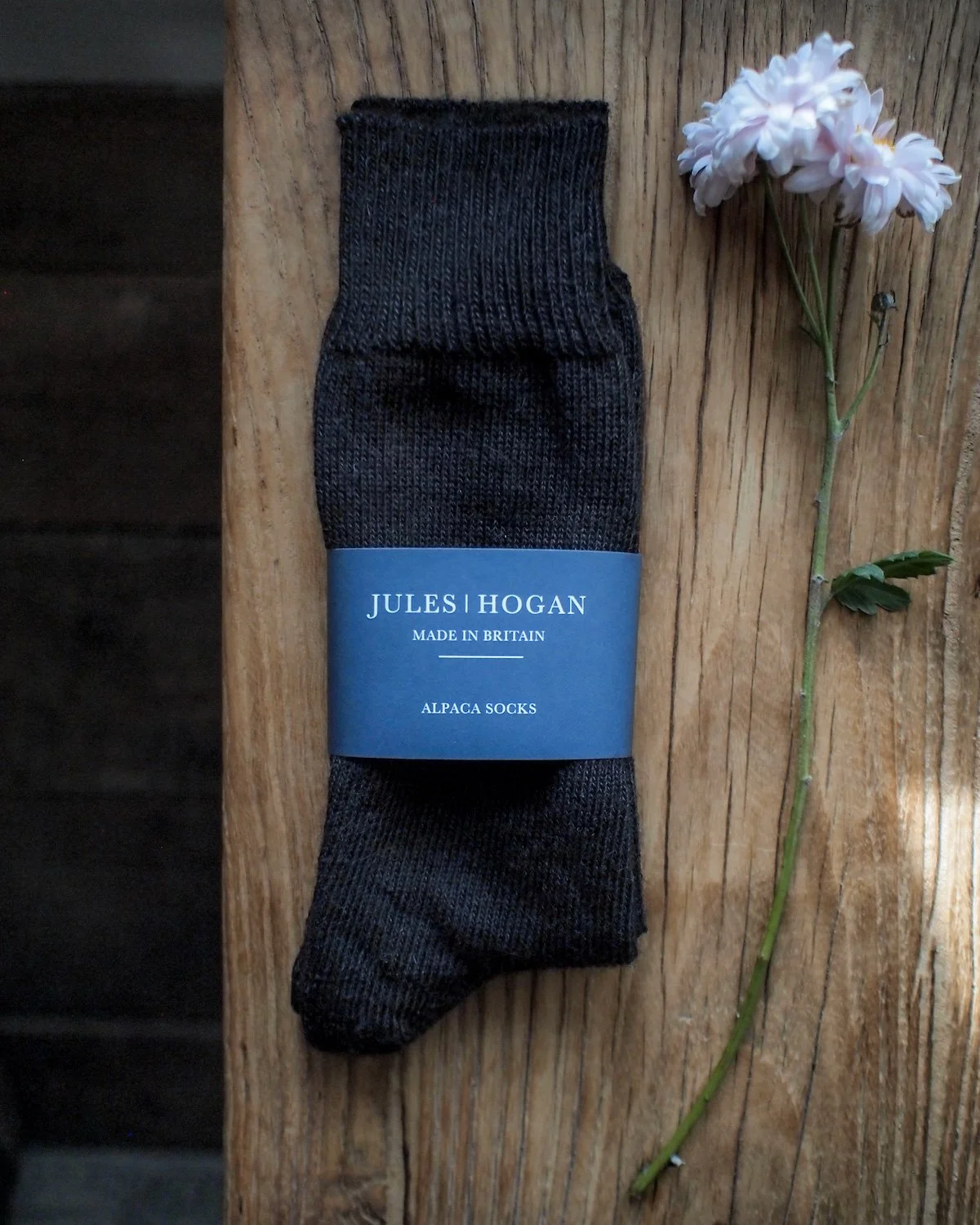 Alpaca Plain Socks Peat