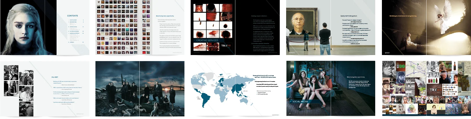 Interior spreads.