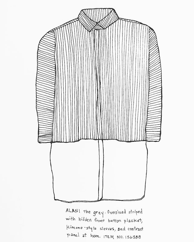 #apc #stripes #retailfashion #frenchfashion #blackandwhite #drawing #dailydraw #penandpaper #illustration #drawnbysarah