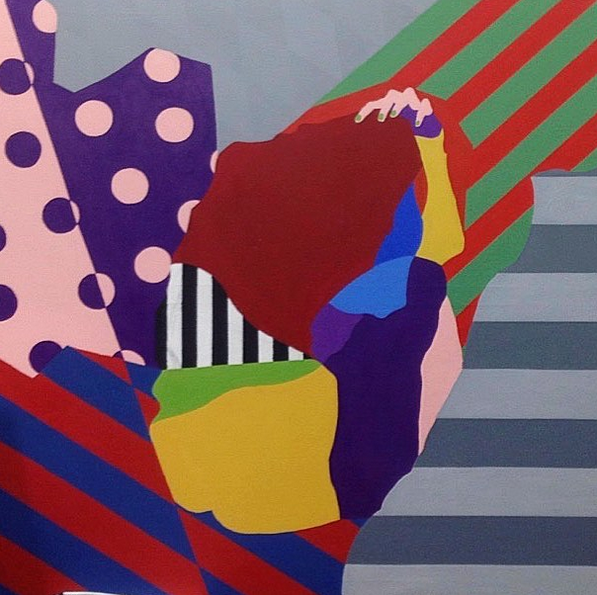 140cm x 140cm, acrylic on canvas