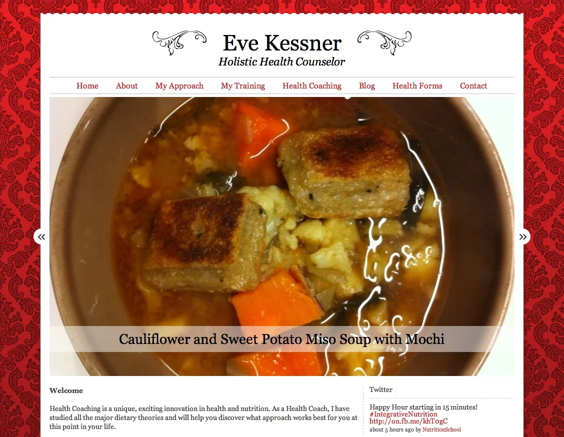 Holistic Health Counseling Site Up!