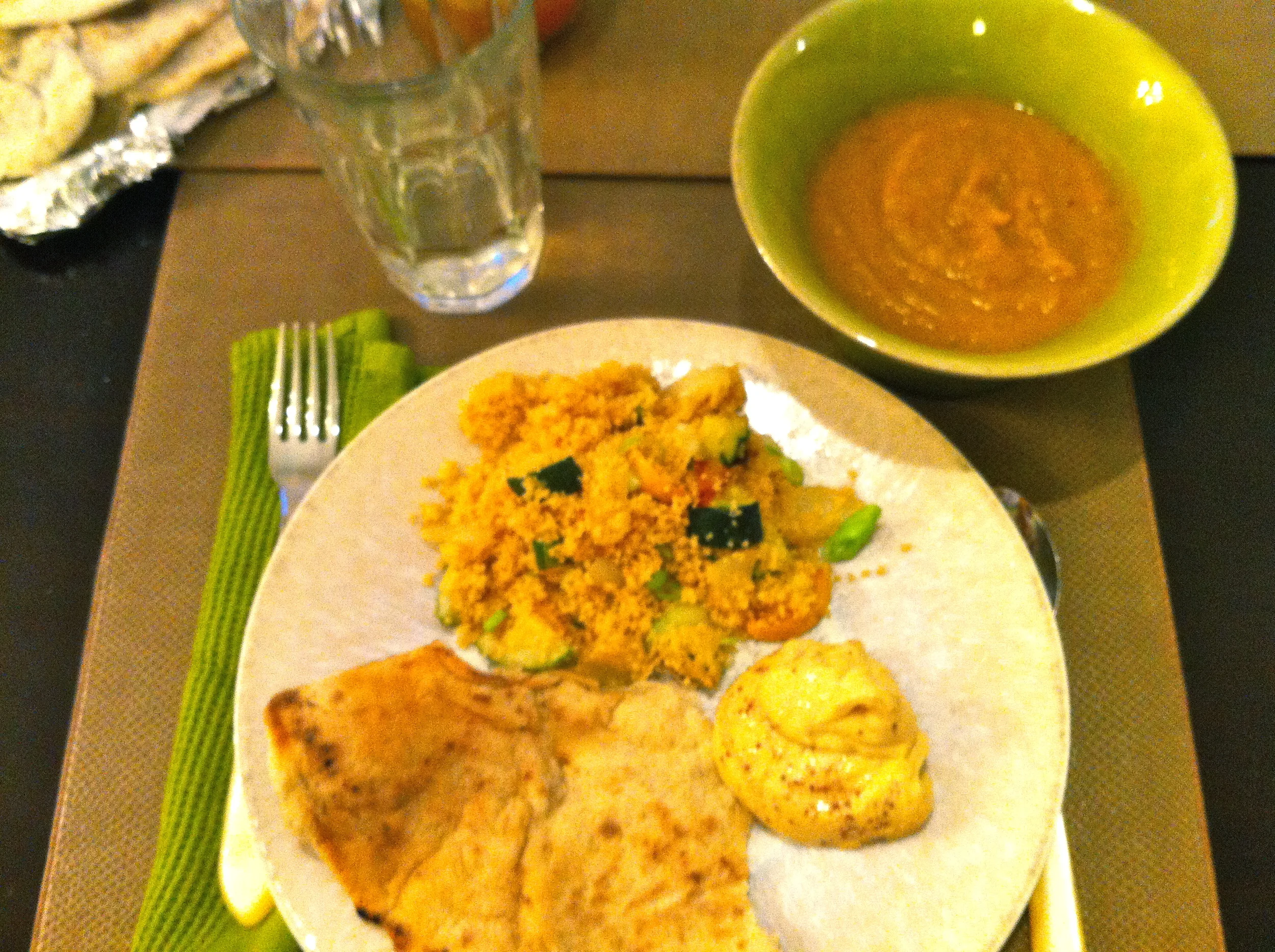 Middle Eastern Meal with Moroccan Couscous