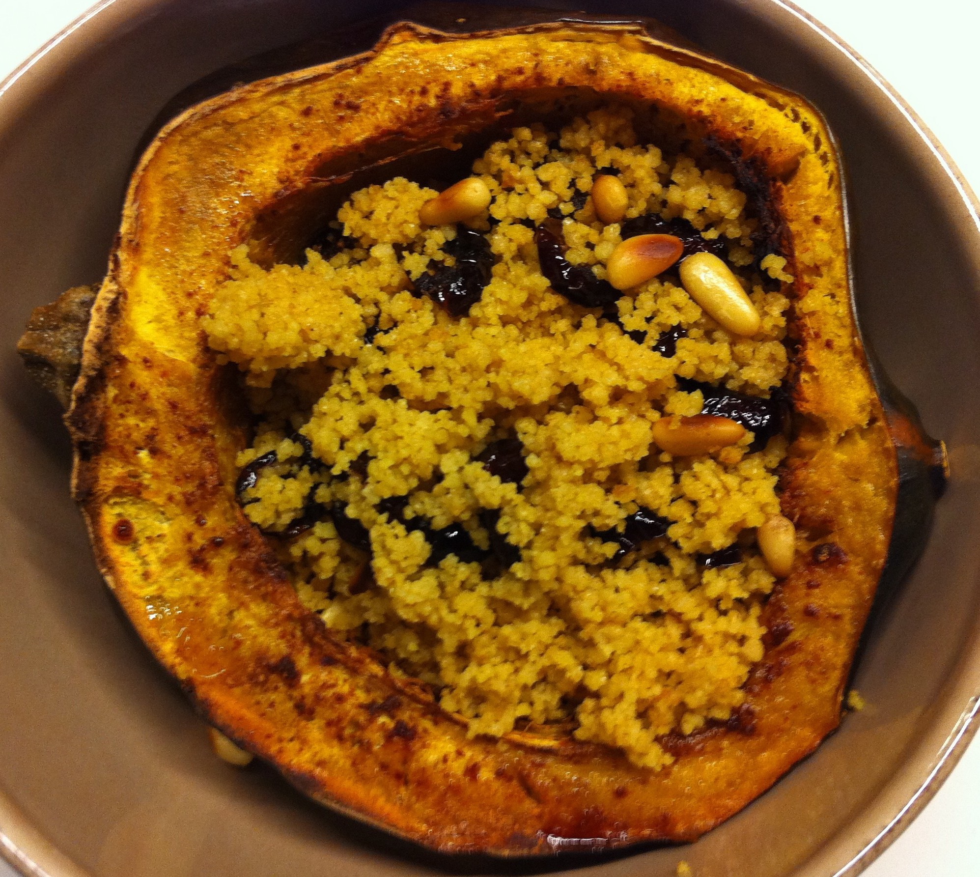 Moroccan Couscous and Mapled Acorn Squash