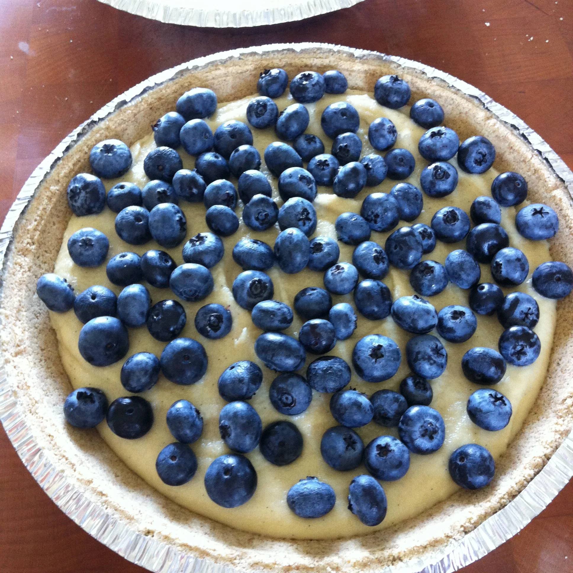 Raw-ish Lemon Blueberry Cheesecake