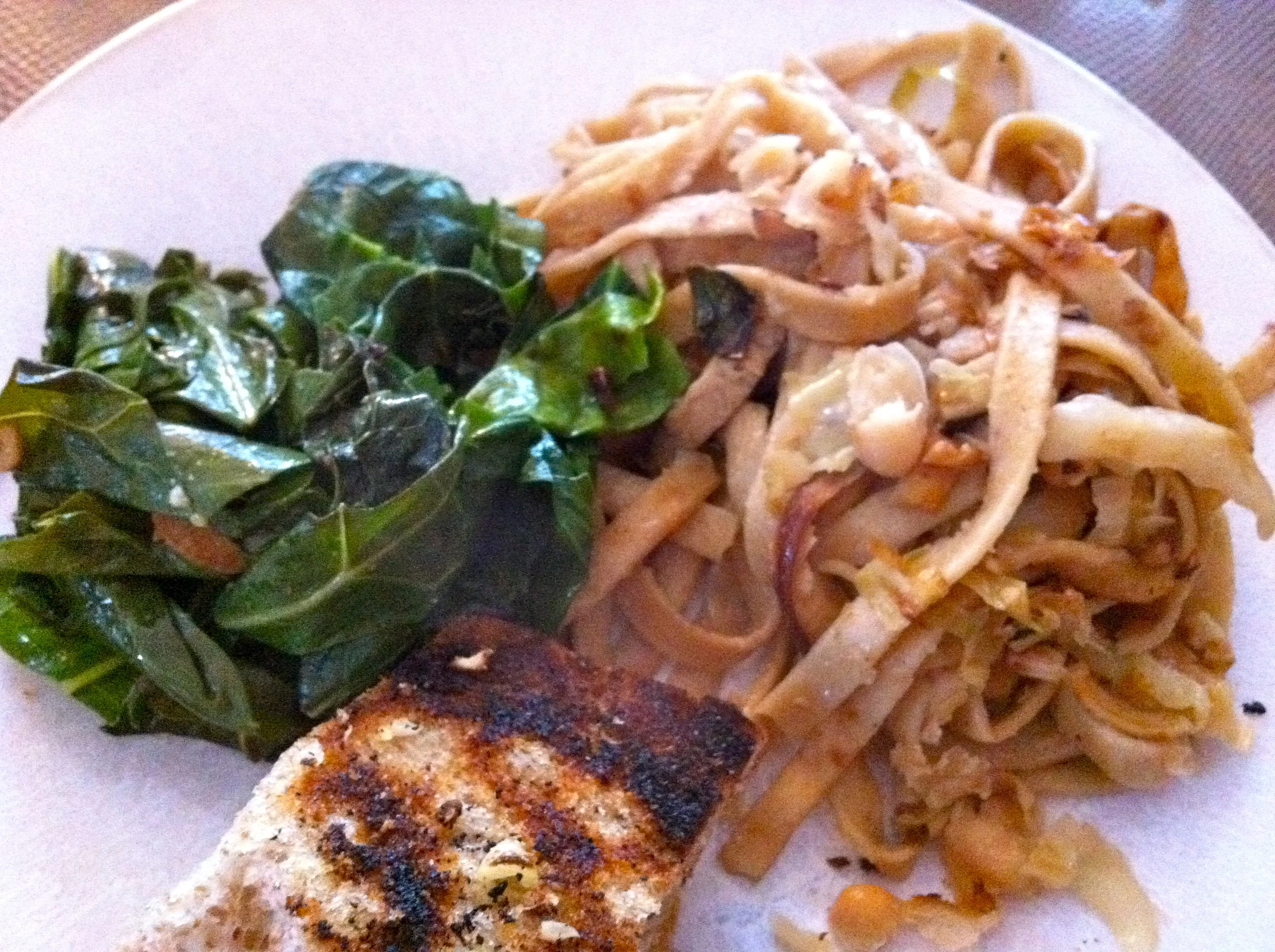 Shitake and Cabbage Truffled Pasta