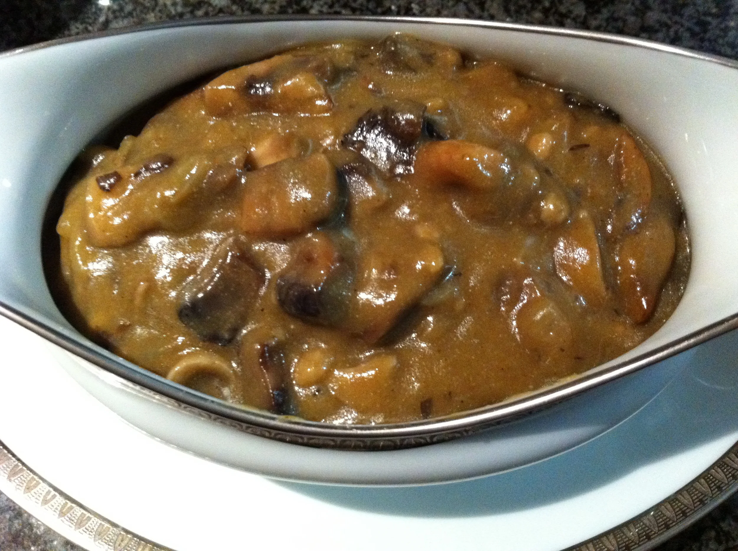 Three Mushroom Vegan Gravy