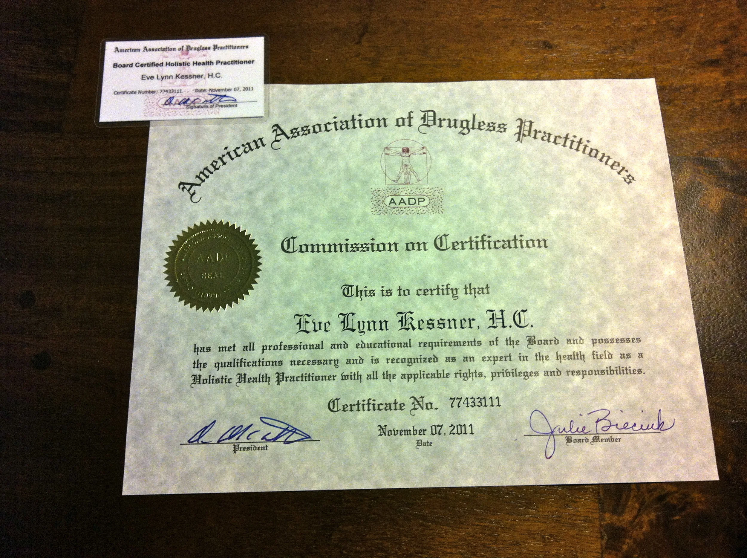 Yay! I'm AADP Certified