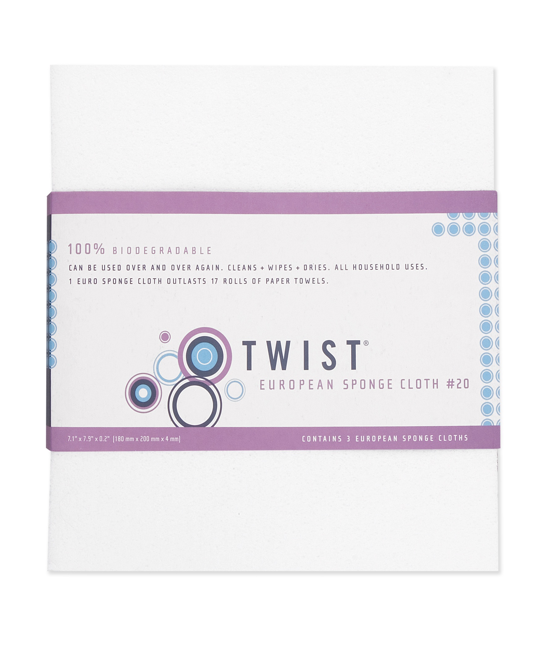 Love Life and Lollipops- Twist Euro Sponge Cloth