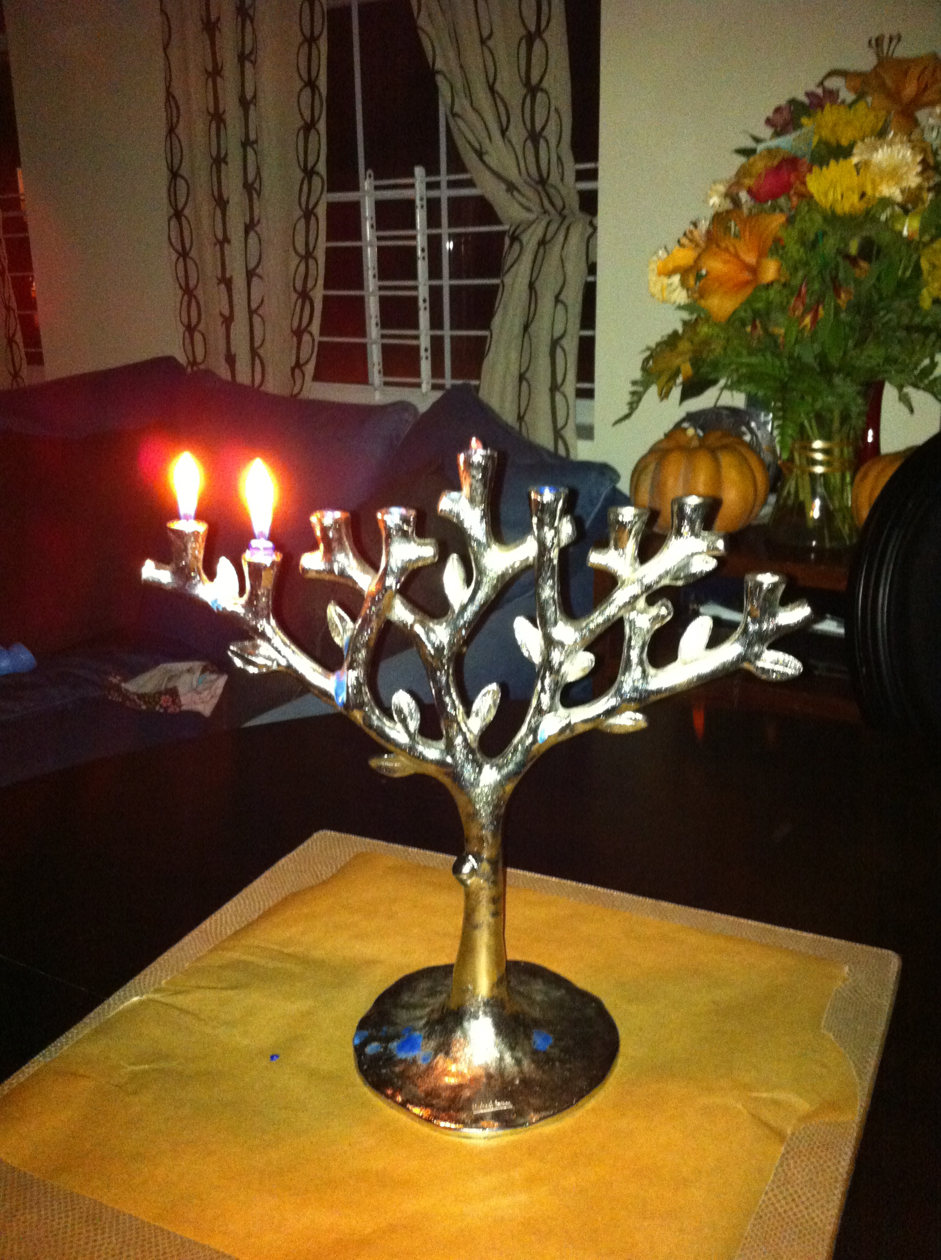 Love Life and Lollipops- Hanukah Menorah