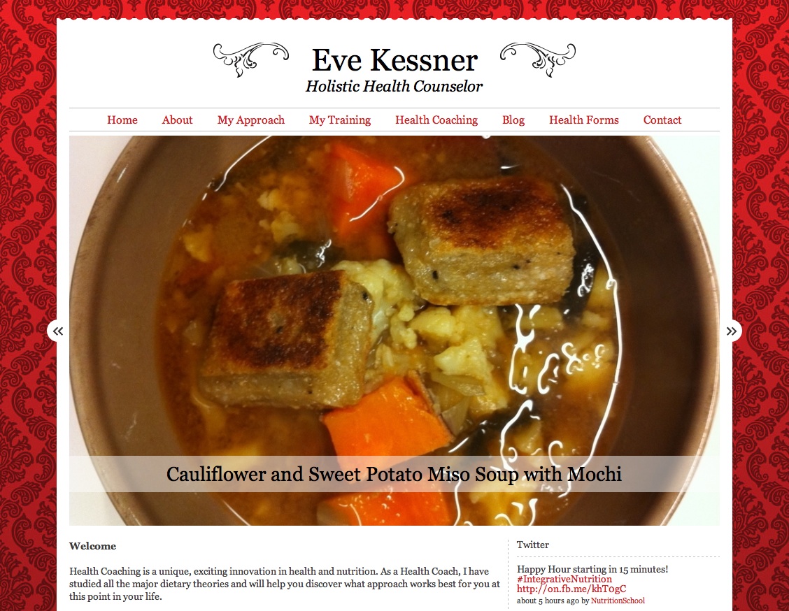 Love Life and Lollipops- Eve Kessner's Holistic Health Counselor Site