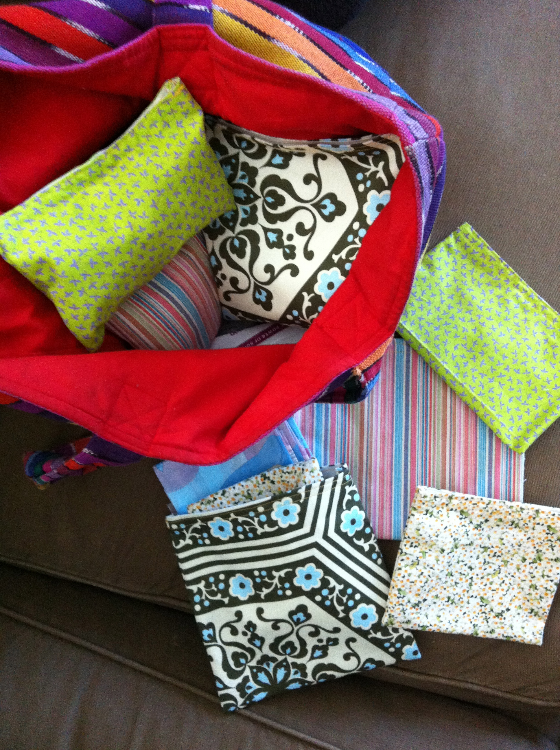 Love Life and Lollipops- Reusable, Recycled Baggies