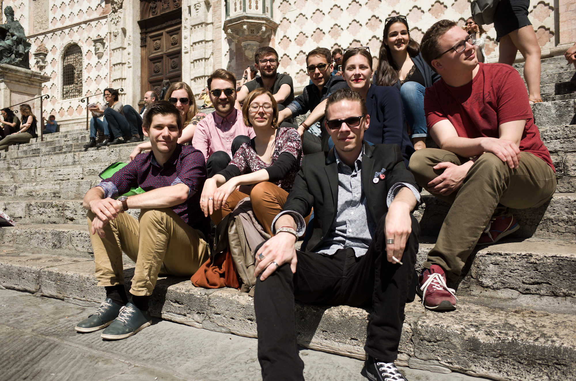 Voilà, Versuch Nummer 2. Die JJS-Perugia-Crew.