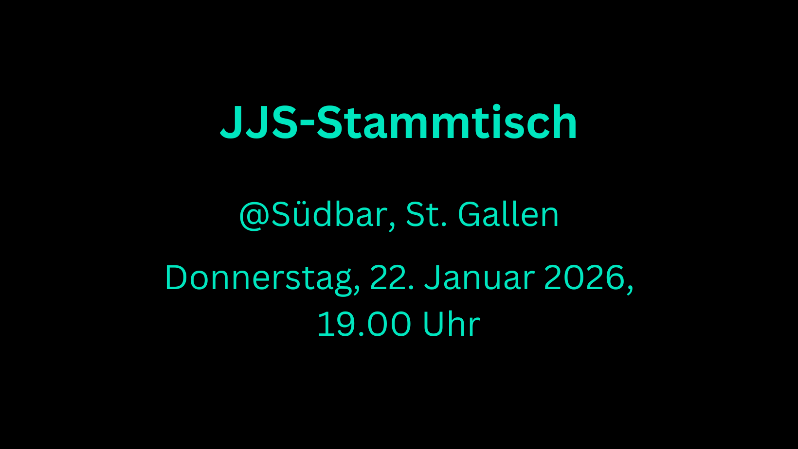 JJS-Stammtisch St. Gallen
