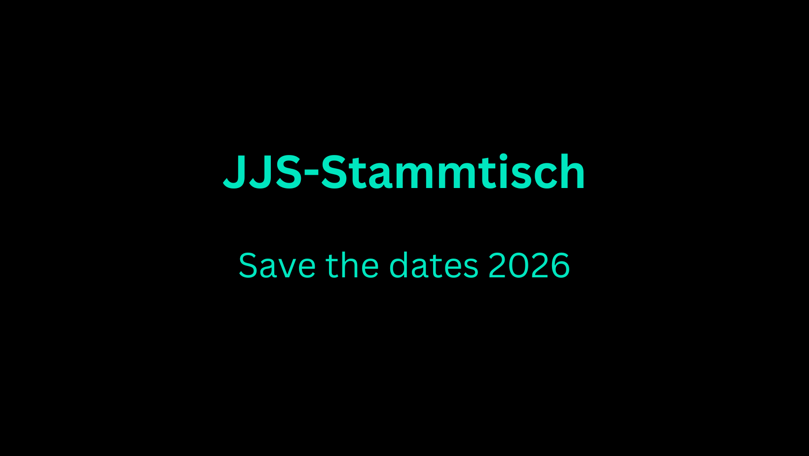 Save the dates 2026: Alle Stammtische in der Übersicht