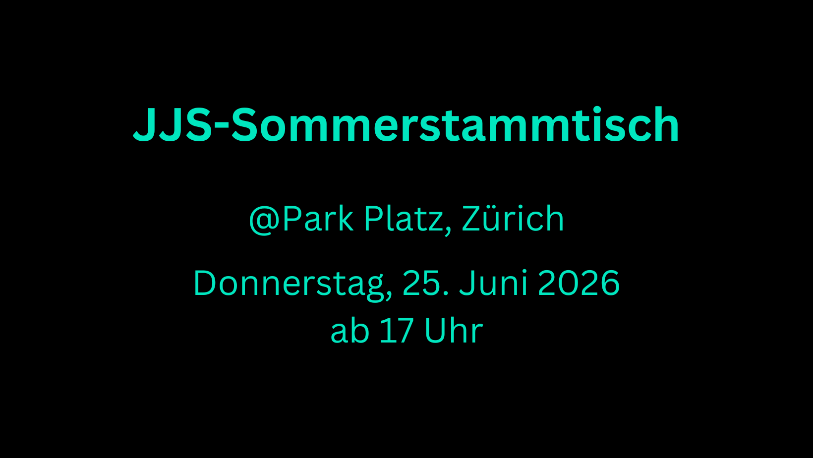 JJS-Sommerstammtisch Zürich