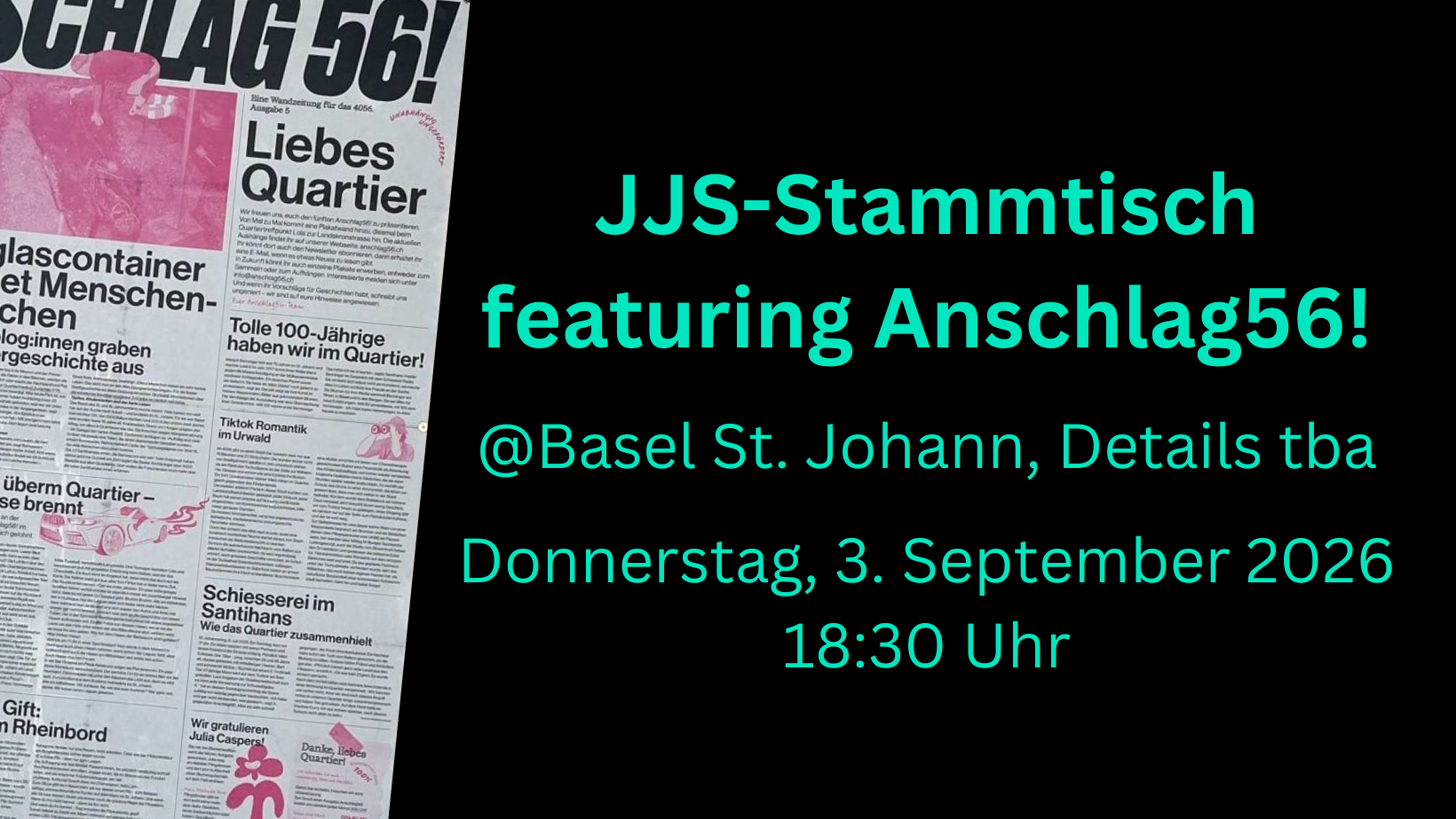 Quartierspaziergang zum Anschlag56!