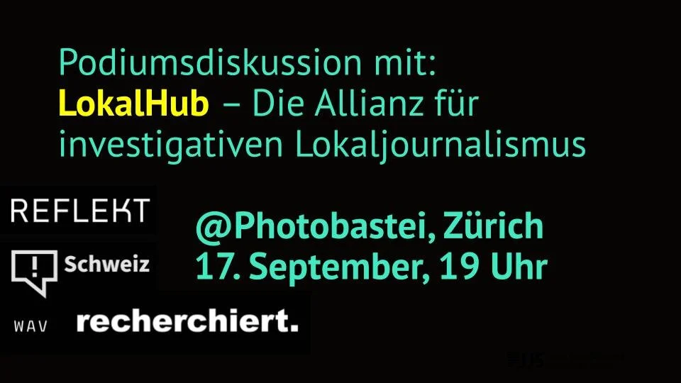 Podiumsdiskussion mit LokalHub – Die Allianz für investigativen Lokaljournalismus